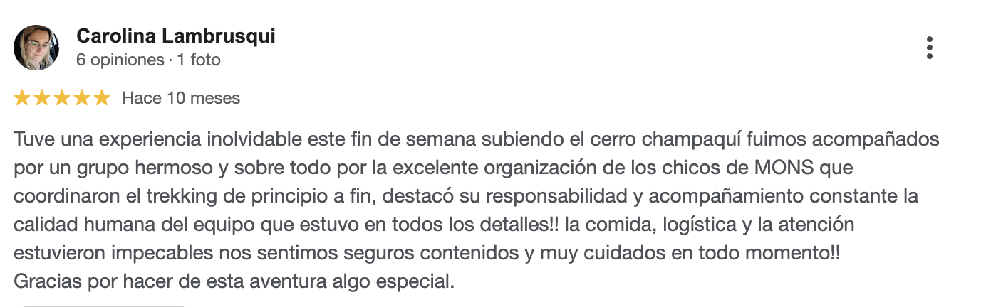 Reseña Google 5 estrellas 1