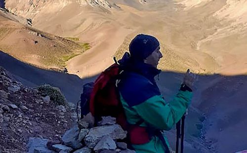 Foto del ascenso al cerro Penitentes