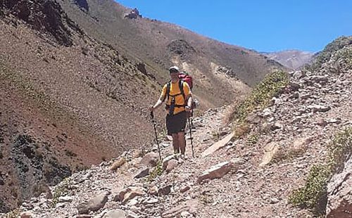 Foto del ascenso al cerro Penitentes