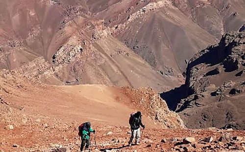 Foto del ascenso al cerro Penitentes